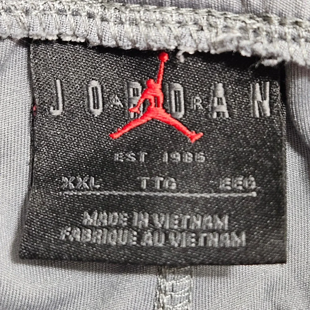 Jordan Jogger Pants Men 2XL Grey Black CZ4790-084 Athletic Jumpman Ankle Zip